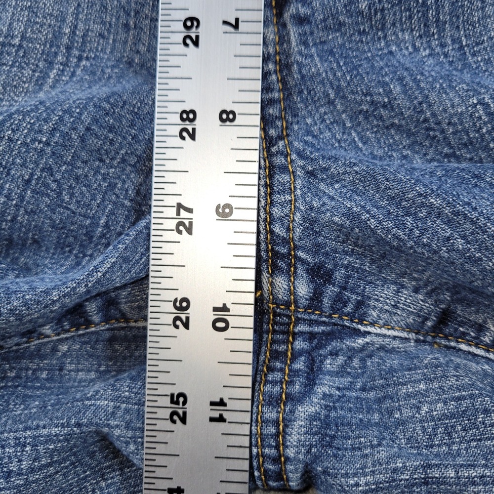 Polo Jeans Co Ralph Lauren Womens Saturday Shorts Size 10 Denim Medium Wash 5" - Picture 6 of 7